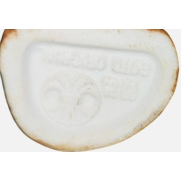 Vintage Antique Hachiro Goto Original Porcelain Chickadee Bird Figurine Japan 5" - Picture 7 of 10